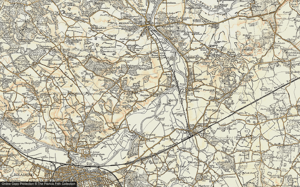 Old Map of Marsh Lock, 1897-1909 in 1897-1909