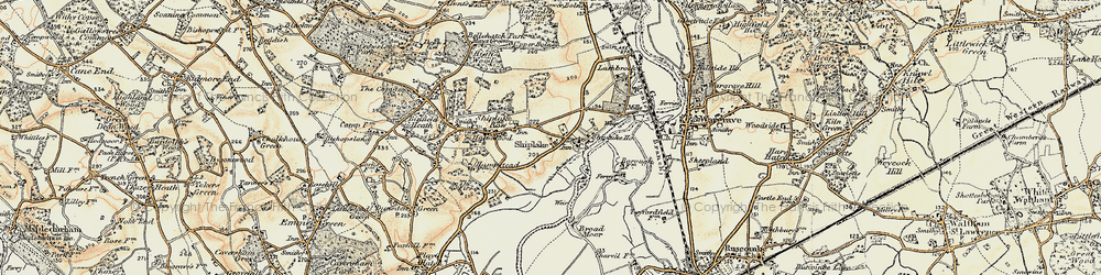 Old map of Marsh Lock in 1897-1909