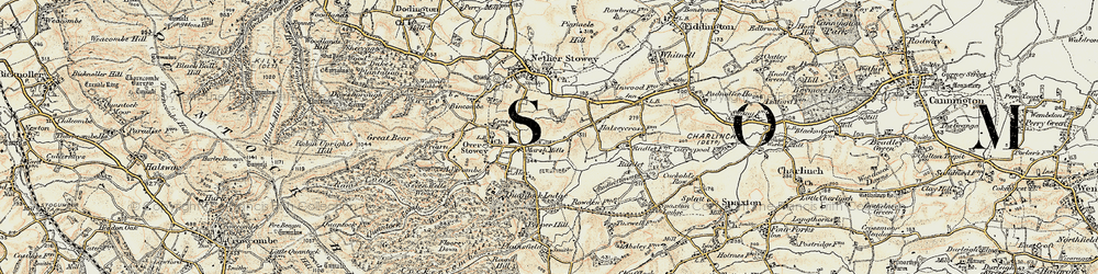 Old map of Marsh Mills in 1898-1900