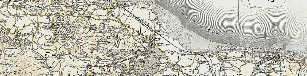 Old map of Blue Anchor Bay in 1898-1900