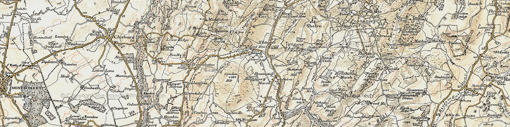 Old map of Marsh, The in 1902-1903