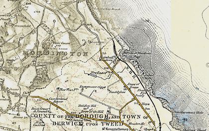 Old map of Bogend in 1901-1903