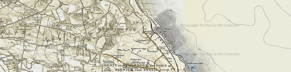 Old map of Marshall Meadows in 1901-1903