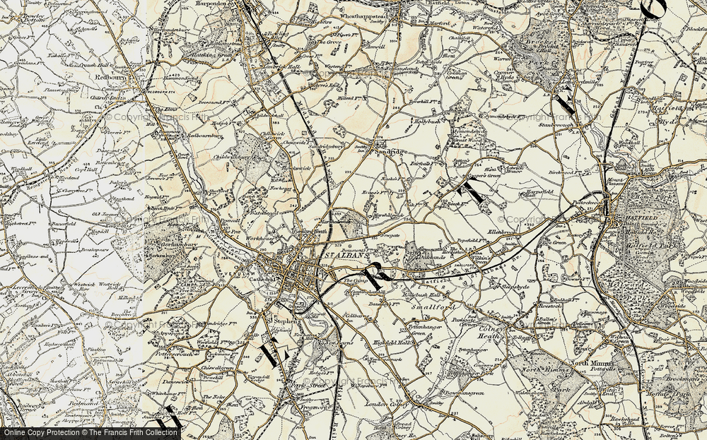 Old Map of Marshalswick, 1898 in 1898