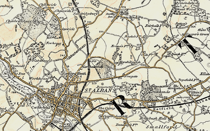 Old map of Marshalswick in 1898