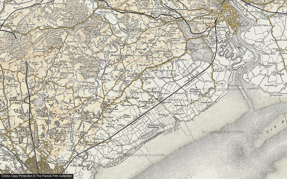 Old Map of Marshfield, 1899-1900 in 1899-1900
