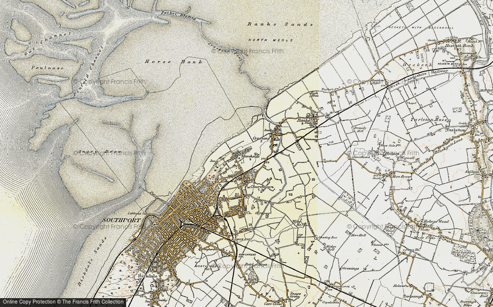 Old Map of Marshside, 1902-1903 in 1902-1903