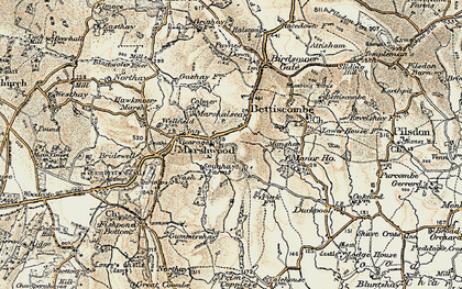 Old map of Lambert's Castle in 1898-1899