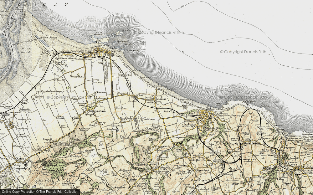 Old Map of Marske-By-The-Sea, 1903-1904 in 1903-1904