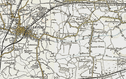 Old map of Marsland Green in 1903