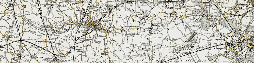 Old map of Marsland Green in 1903