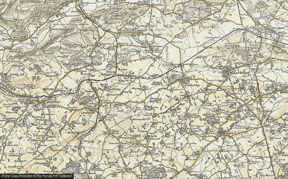 Old Map of Marston, 1900-1903 in 1900-1903