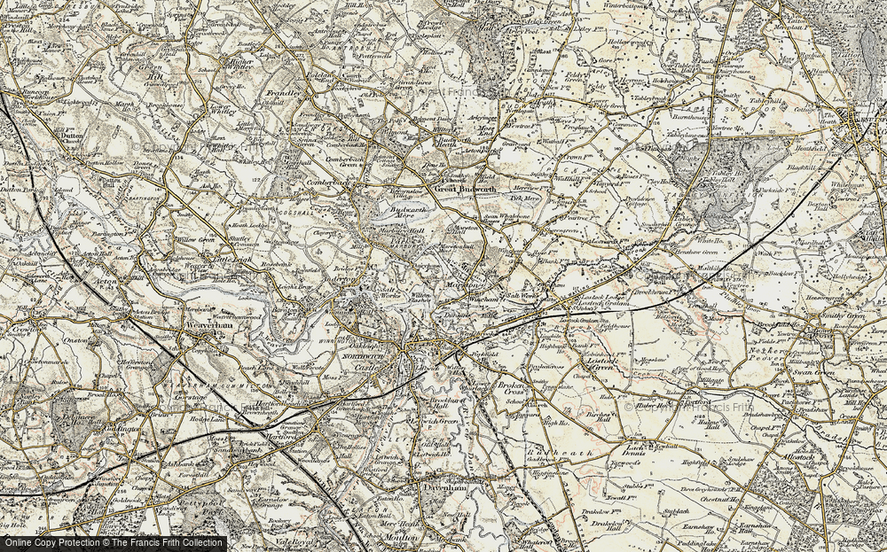 Old Map of Marston, 1902-1903 in 1902-1903