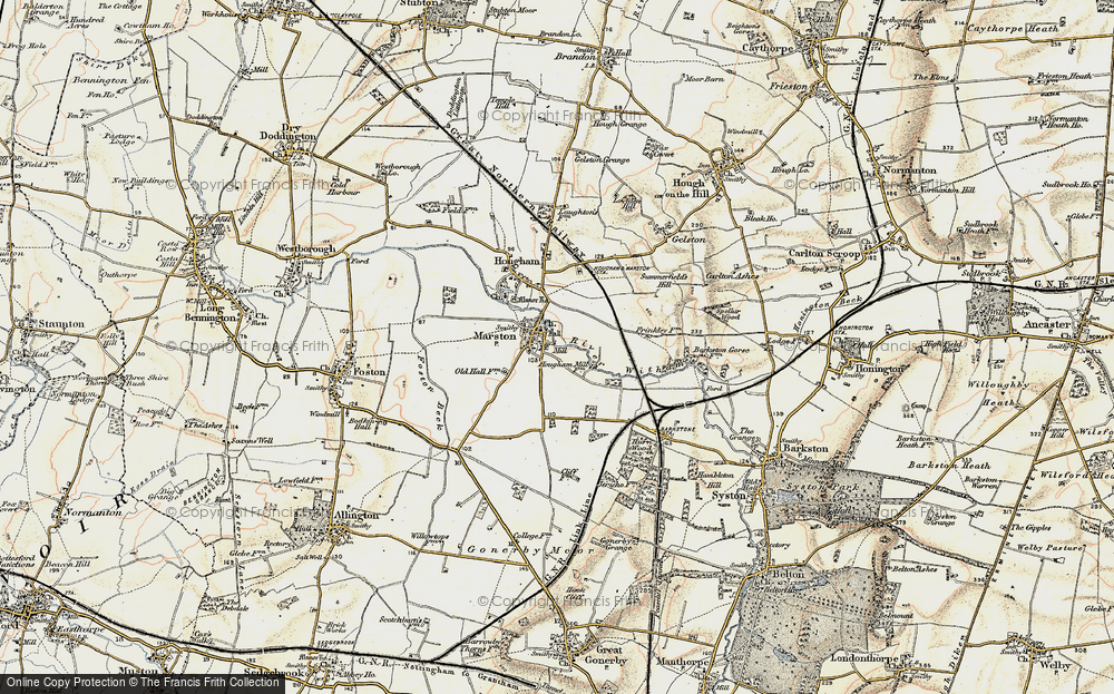 Old Map of Marston, 1902-1903 in 1902-1903