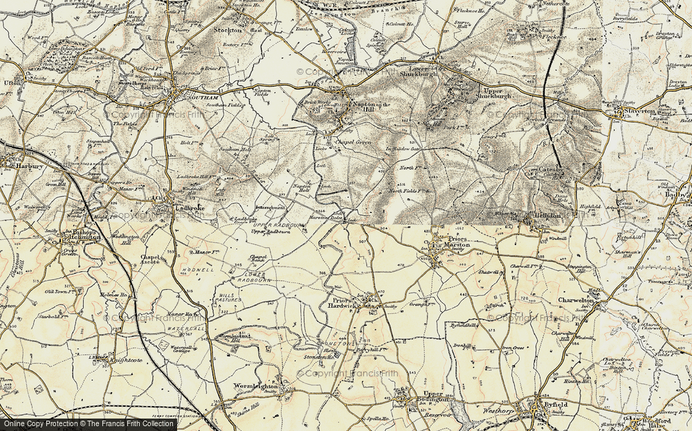 Old Map of Marston Doles, 1898-1902 in 1898-1902
