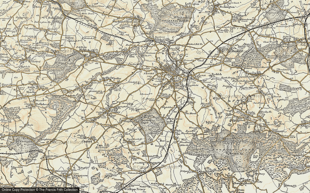 Old Map of Marston Gate, 1898-1899 in 1898-1899