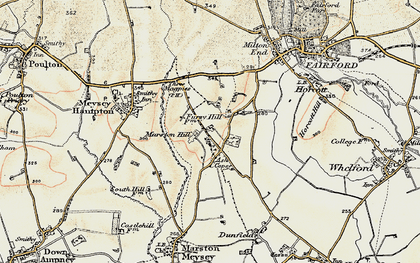 Old map of Marston Hill in 1898-1899