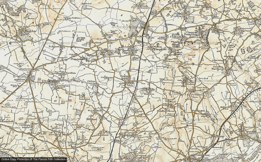 Old Map of Marston Magna, 1899 in 1899