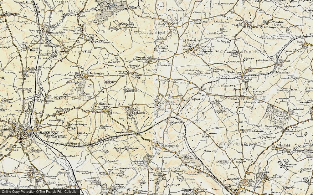 Old Map of Marston St Lawrence, 1898-1901 in 1898-1901