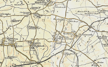 Old map of Marston St Lawrence in 1898-1901