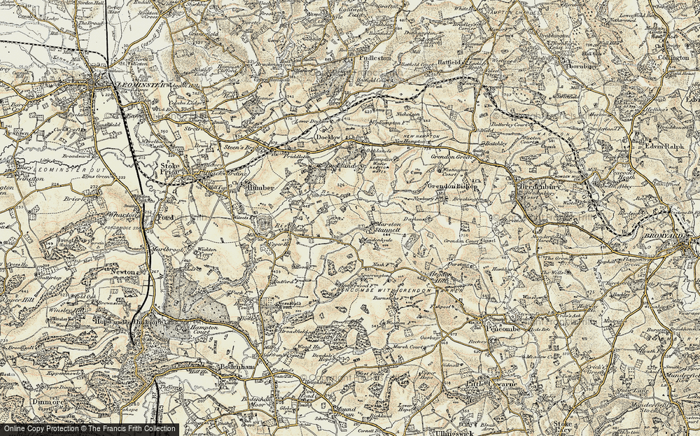 Old Maps Of Marston Stannett, Hereford & Worcester