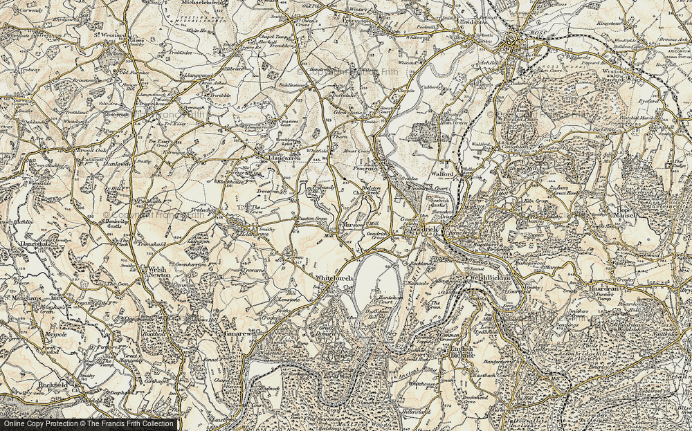 Old Map of Marstow, 1899-1900 in 1899-1900