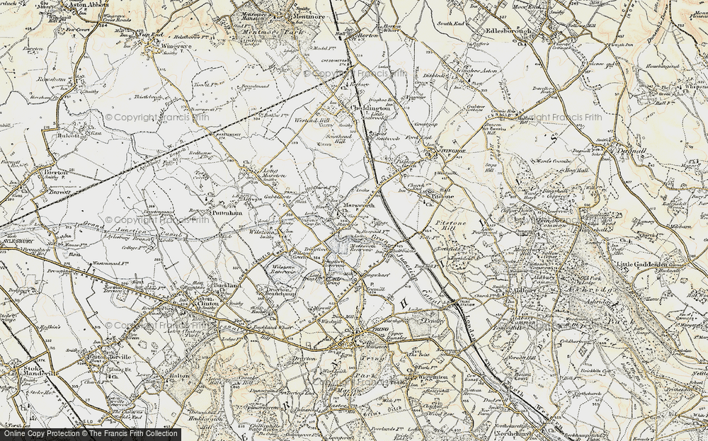 Old Map of Marsworth, 1898-1899 in 1898-1899