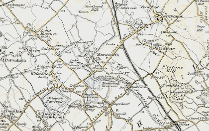 Old map of Marsworth in 1898-1899