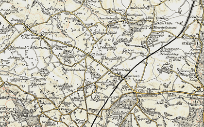 Old map of Marthall in 1902-1903