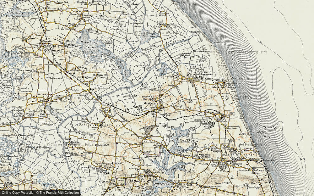Old Map of Martham, 1901-1902 in 1901-1902