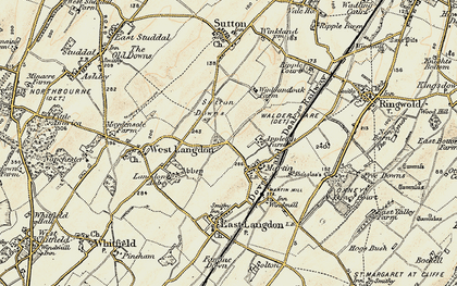 Old map of Appleton Manor in 1898-1899