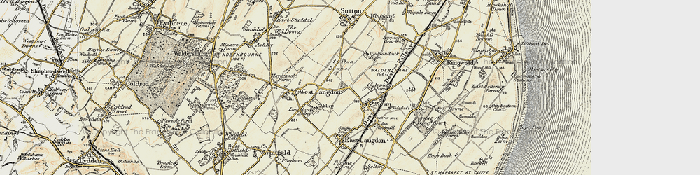 Old map of Appleton Manor in 1898-1899