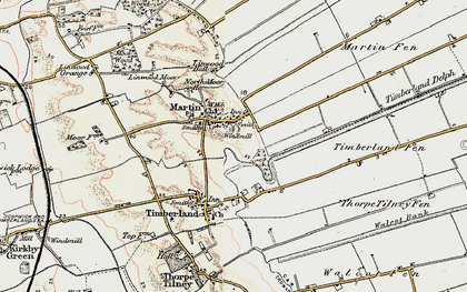 Old map of Martin in 1902-1903