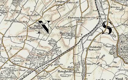 Old map of Martin in 1902-1903