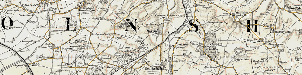 Old map of Martin in 1902-1903