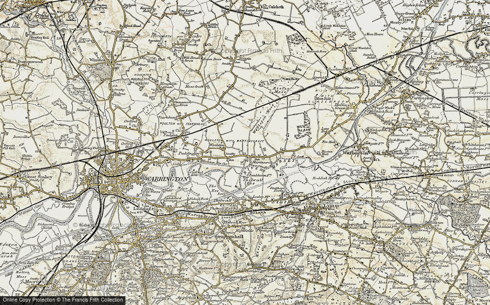 Old Map of Martinscroft, 1903 in 1903