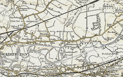Old map of Martinscroft in 1903