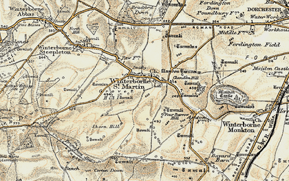 Old map of Martinstown in 1899
