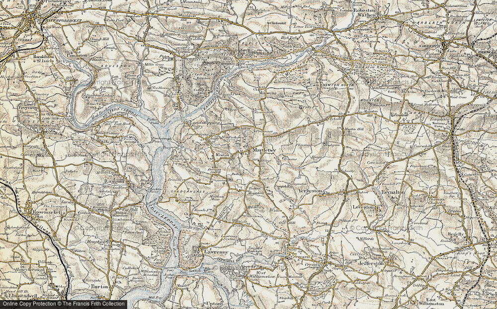 Old Map of Martletwy, 1901-1912 in 1901-1912