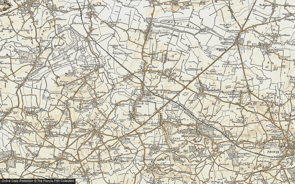 Old Map of Martock, 1898-1900 in 1898-1900