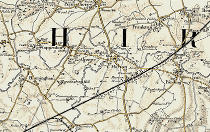 Old map of Marton in 1901-1902