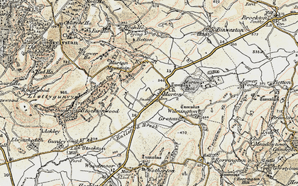 Old map of Marton in 1902-1903