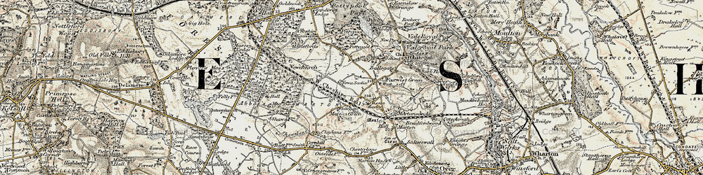 Old map of Whitegate Way in 1902-1903