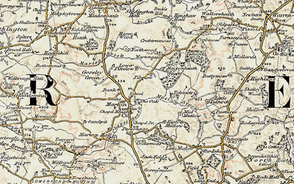 Old map of Tidnock Wood in 1902-1903