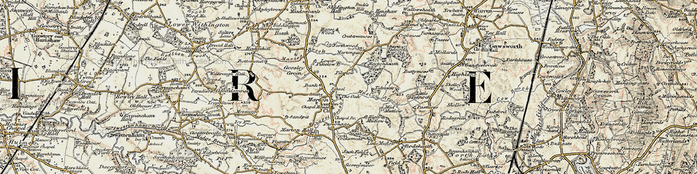 Old map of Marton in 1902-1903