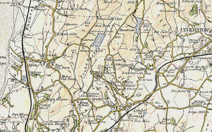 Old map of Lindal Moor in 1903-1904
