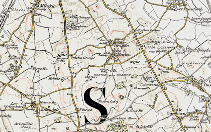Old map of Marton in 1903-1904