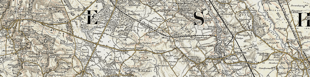 Old map of Marton Green in 1902-1903