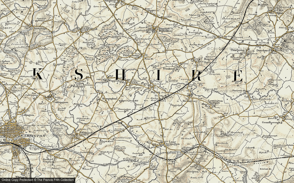Old Map of Marton Moor, 1901-1902 in 1901-1902