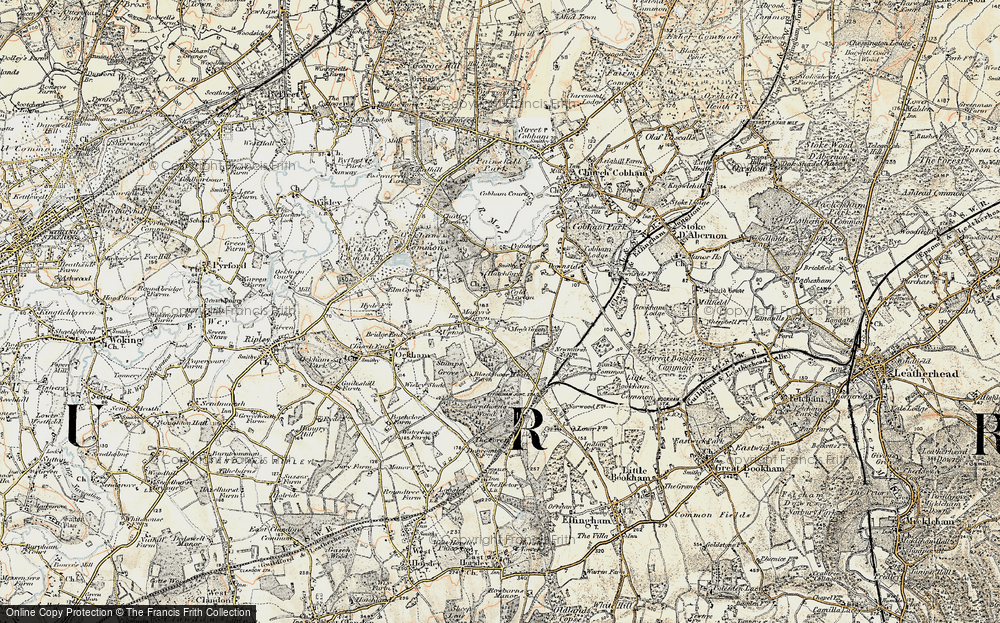 Old Map of Martyr's Green, 1897-1909 in 1897-1909